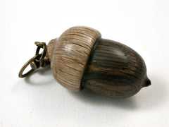 LV-2409 English Bog Oak & Live Oak Acorn Pendant Box, Bag Charm, Keychain-SCREW CAP