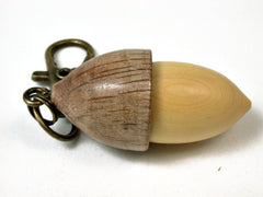 LV-2438 Boxwood & Oak Acorn Pendant Box, Bag Charm, Keychain-SCREW CAP