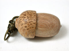 LV-2432 Perfume Wood & Royal Palm Acorn Pendant Box, Bag Charm, Keychain-SCREW CAP