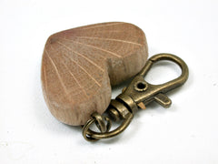 LV-2456 Live Oak Wooden Heart Charm, Keychain, Wedding, Anniversary Gift-Hand Made