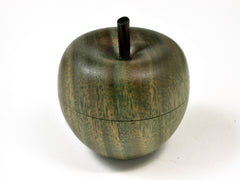 LV-2412 Verawood & Ebony Stem Wooden Apple Threaded Box-SCREW CAP