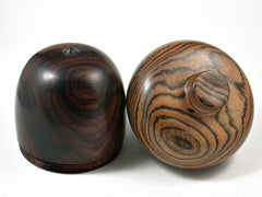 LV-2382 Desert Ironwood & Bocote Acorn Box, Jewlry Box-LARGE