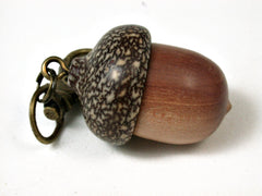 LV-2425 Manzanita & Betel Nut Acorn Pendant Box, Charm, Pill Holder-SCREW CAP