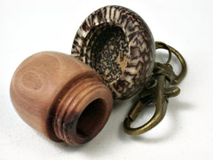 LV-2425 Manzanita & Betel Nut Acorn Pendant Box, Charm, Pill Holder-SCREW CAP