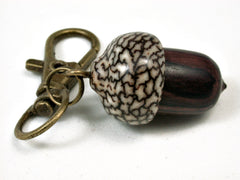 LV-2450 Camatillo & Betelnut Acorn Pendant Box, Charm, Pill Holder-SCREW CAP