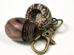 LV-2435 Camatillo & Betelnut Acorn Pendant Box, Bag Charm, Keychain-SCREW CAP