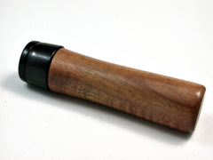 LV-2496 Curly Koa with Ebony Wooden Slim Box, Toothpick Holder, Needle Case-SCREW CAP