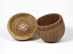 LV-2388 Bur Oak & Japanese Pagoda Tree Acorn Jewelry, Ring Box, Pill Box-SCREW CAP