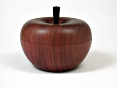 LV-2508 Redheart Wooden Apple Threaded Box-SCREW CAP