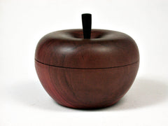LV-2508 Redheart Wooden Apple Threaded Box-SCREW CAP