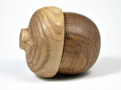LV-2388 Bur Oak & Japanese Pagoda Tree Acorn Jewelry, Ring Box, Pill Box-SCREW CAP