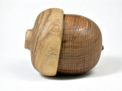 LV-2388 Bur Oak & Japanese Pagoda Tree Acorn Jewelry, Ring Box, Pill Box-SCREW CAP