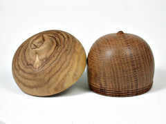 LV-2388 Bur Oak & Japanese Pagoda Tree Acorn Jewelry, Ring Box, Pill Box-SCREW CAP