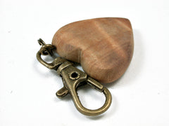 LV-2545 Japanese Sugi Wooden Heart Charm, Keychain, Wedding Gift-Unique Hand Made