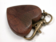 LV-2546 Arizona Desert Ironwood Wooden Heart Charm, Keychain, Wedding Gift-Unique Hand Made