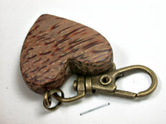 LV-2550 Red Palm Wooden Heart Charm, Keychain, Wedding Gift-Unique Hand Made