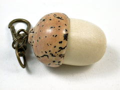 LV-2540 Holly & Palm Nut Acorn Pendant Box, Bag Charm, Keychain-SCREW CAP