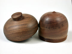LV-2554 Sandalwood & Tamboti Acorn Jewelry, Ring Box, Pill Box-SCREW CAP
