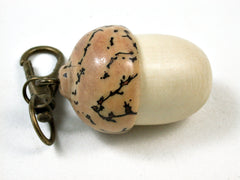 LV-2540 Holly & Palm Nut Acorn Pendant Box, Bag Charm, Keychain-SCREW CAP