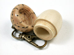 LV-2540 Holly & Palm Nut Acorn Pendant Box, Bag Charm, Keychain-SCREW CAP