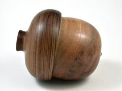 LV-2554 Sandalwood & Tamboti Acorn Jewelry, Ring Box, Pill Box-SCREW CAP