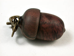 LV-2569 Manzanita Burl & Mun Ebony Acorn Pendant Box-SCREW CAP