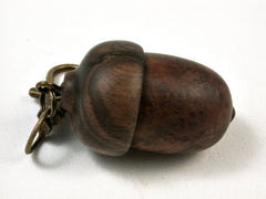 LV-2569 Manzanita Burl & Mun Ebony Acorn Pendant Box-SCREW CAP