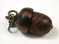 LV-2569 Manzanita Burl & Mun Ebony Acorn Pendant Box-SCREW CAP