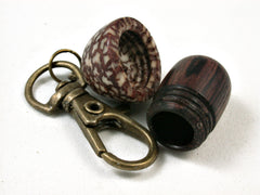 LV-2531 Camatillo & Betelnut Acorn Pendant Box, Charm, Pill Holder-SCREW CAP