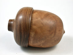 LV-2582 Madrone Burl with Chechen Acorn Jewelry, Ring Box, Pill Box-SCREW CAP