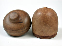 LV-2582 Madrone Burl with Chechen Acorn Jewelry, Ring Box, Pill Box-SCREW CAP