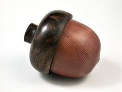 LV-2581 Giant Sequoia with Black Walnut Burl Acorn Jewelry, Ring Box, Pill Box-SCREW CAP