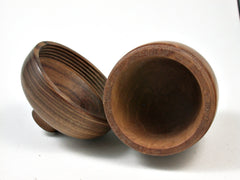 LV-2582 Madrone Burl with Chechen Acorn Jewelry, Ring Box, Pill Box-SCREW CAP