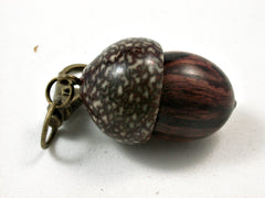 LV-2622 Camatillo & Betelnut Acorn Pendant Box, Secret Compartment-SCREW CAP