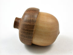 LV-2602 Real Yellowwood & Bur Oak Acorn Jewelry, Ring Box, Pill Box-SCREW CAP