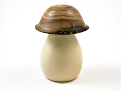 LV-2534 Holly & Japanese Pagoda Tree Wooden Mushroom Threaded Box, Urn-SCREW CAP