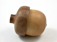 LV-2602 Real Yellowwood & Bur Oak Acorn Jewelry, Ring Box, Pill Box-SCREW CAP
