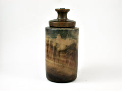 LV-2639 Rainbow Tulip Poplar & Verawood Threaded Tall Box, Urn--Screw-on Cap
