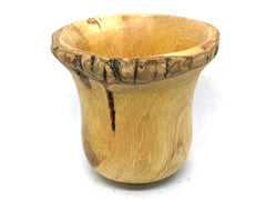 LV-5444 Bougainvillea Natural Edge Mini Wood Turned Vase