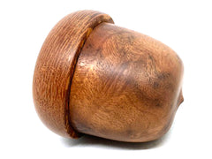LV-5469 Camphor Burl & Leopardwood cap Acorn Treasure Box, Jewelry Box-SCREW CAP (Copy)