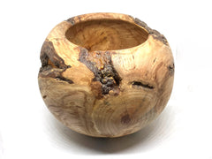 LV-5484 Jeffrey Pine Burl  Wood Turned Hollow Form, Decorative Vessel
