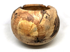 LV-5484 Jeffrey Pine Burl  Wood Turned Hollow Form, Decorative Vessel