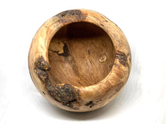 LV-5484 Jeffrey Pine Burl  Wood Turned Hollow Form, Decorative Vessel