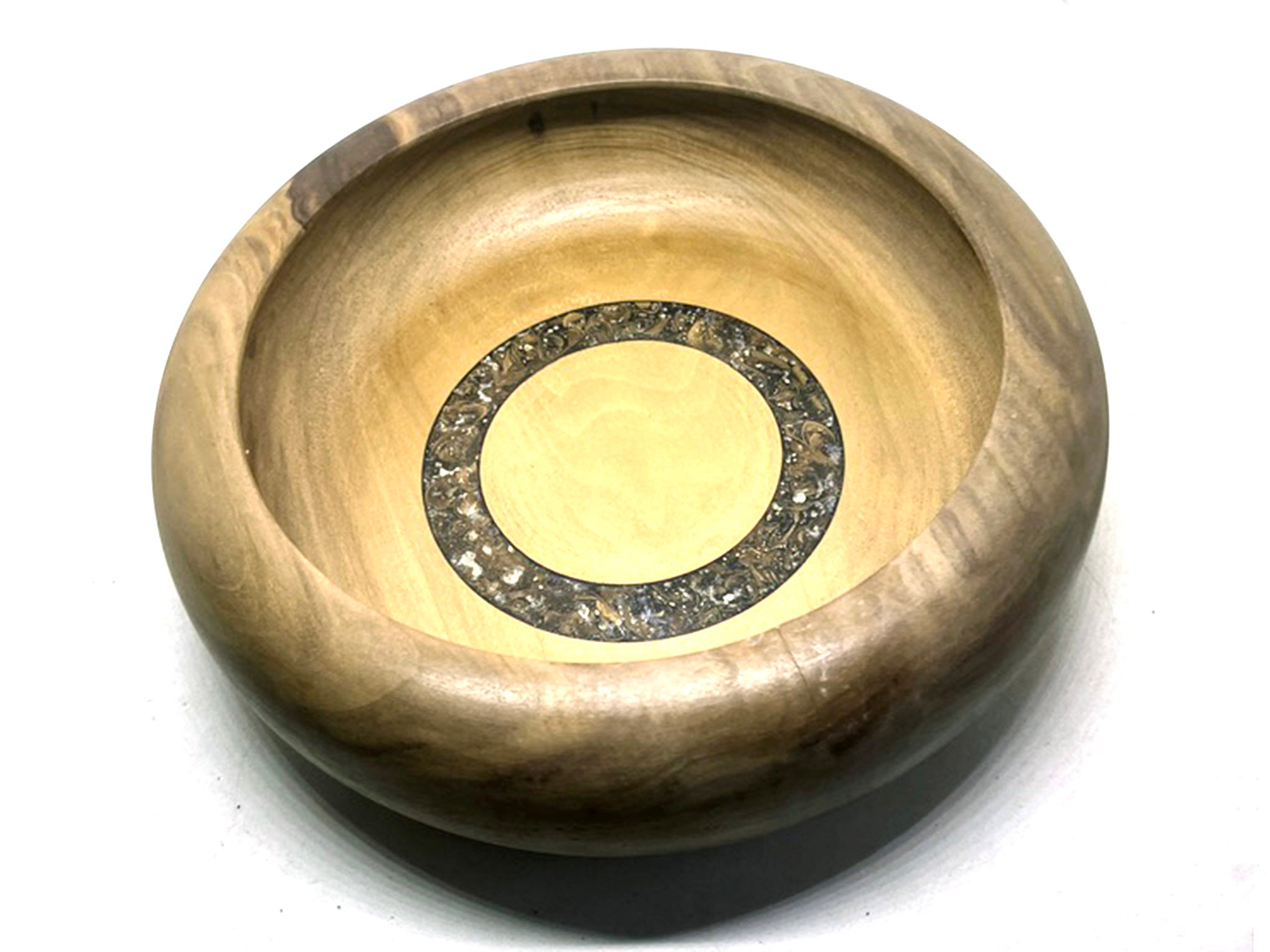 LV-5501  Rainbow Poplar Hand Turned Wooden Bowl, Pebble Vase