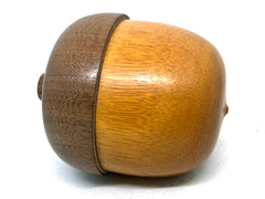 LV-5519 Argentine Osage & Walnut  Acorn Jewelry, Ring Box, Pill Box-SCREW CAP