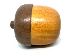 LV-5519 Argentine Osage & Walnut  Acorn Jewelry, Ring Box, Pill Box-SCREW CAP