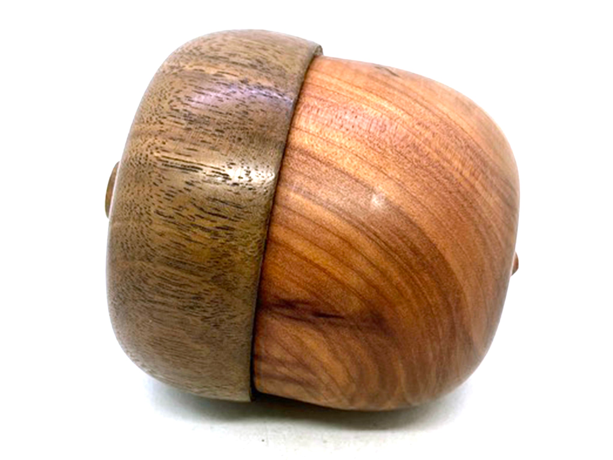 LV-5521  Aromatic Cedar & Walnut Acorn Jewelry, Ring Box, Gift Box-SCREW CAP