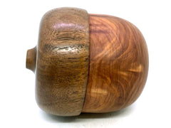LV-5521  Aromatic Cedar & Walnut Acorn Jewelry, Ring Box, Gift Box-SCREW CAP
