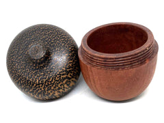 LV-5584  Balsamo & Black Palm Acorn Box, Decorative Container -SCREW CAP