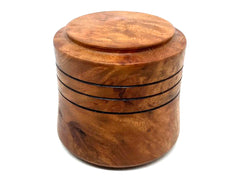 LV-5594  Camphor Burl Threaded Box, Jewelry Box, Treenware